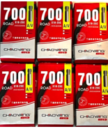 6 Pack 700 x 18-25c Schrader Valve Road Inner Tire Tubes in Box 33mm Val... - $450.65 MXN