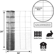 Garden Craft 342850 Garden Fence 28&quot; H X 50 ft. L Galvanized Steel - $715.77 MXN