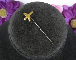 Vintage SWISSAIR AIRLINES Stickpin Huguenin Le Locle Swiss Airplane BRAS... - $17.81