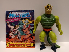 1983 He-man Masters Of The Universe Whiplash Action Figure MOTU Includes Comic - £14.93 GBP