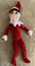 Elf On The Shelf Plushie Pals Christmas Holiday Red White Fleece Stuffed Toy - £7.32 GBP