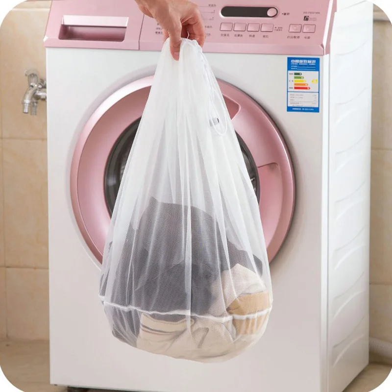 Sporting 3 size drawstring bra underwear socks folAle mesh laundry bag household - £23.51 GBP
