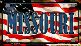 Missouri US Flag Novelty Mini Metal License Plate Tag - £11.70 GBP