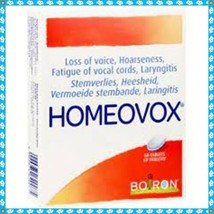 3 PACK  BOIRON HOMEOVOX 60tabs LOSS of VOICE Vocal Cord Strain - $685.95 MXN