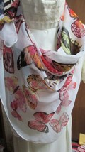 &quot;&quot;Beautiful Butterflies - Extra Large Scarf&quot;&quot; - Nwot - Christopher Banks - Gift - £7.10 GBP