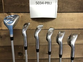 Used Ladies 5&#39;3&quot; To 5&#39;8&quot; Rescue Hybrid #6 Womens Blue 7-SW Irons Golf 5034-PBLI - £269.87 GBP