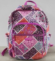 Vera Bradley Modern Medley Iconic Campus Backpack - Pink, Purple, Teal - £38.04 GBP