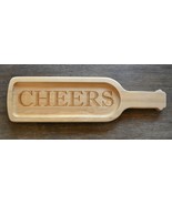 Maple Leaf at Home Wood Wine Bottle Shaped Cheers Serving Board - £27.17 GBP