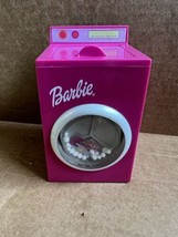 Barbie Doll Pink Washing Machine Mattel 2000 Wind Up works Laundry room furnitur - £10.10 GBP