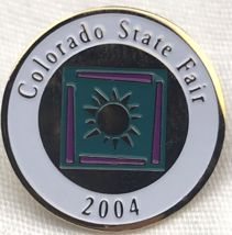 Colorado State Fair Pin 2004 Gold Tone Enamel - £8.14 GBP