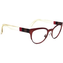 Fendi Women&#39;s Eyeglasses FF0081 Red/Champagne Cat Eye Frame 52[]20 135 - $96.33 CAD