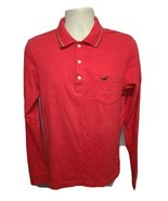 Hollister Coastal Classics Adult Medium Red Long Sleeve Collar Shirt - $371.72 MXN