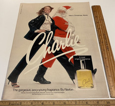 Vintage Print Ad Revlon Charlie Perfume Santa Claus Shelley Hack 1970s Ephemera - £11.47 GBP