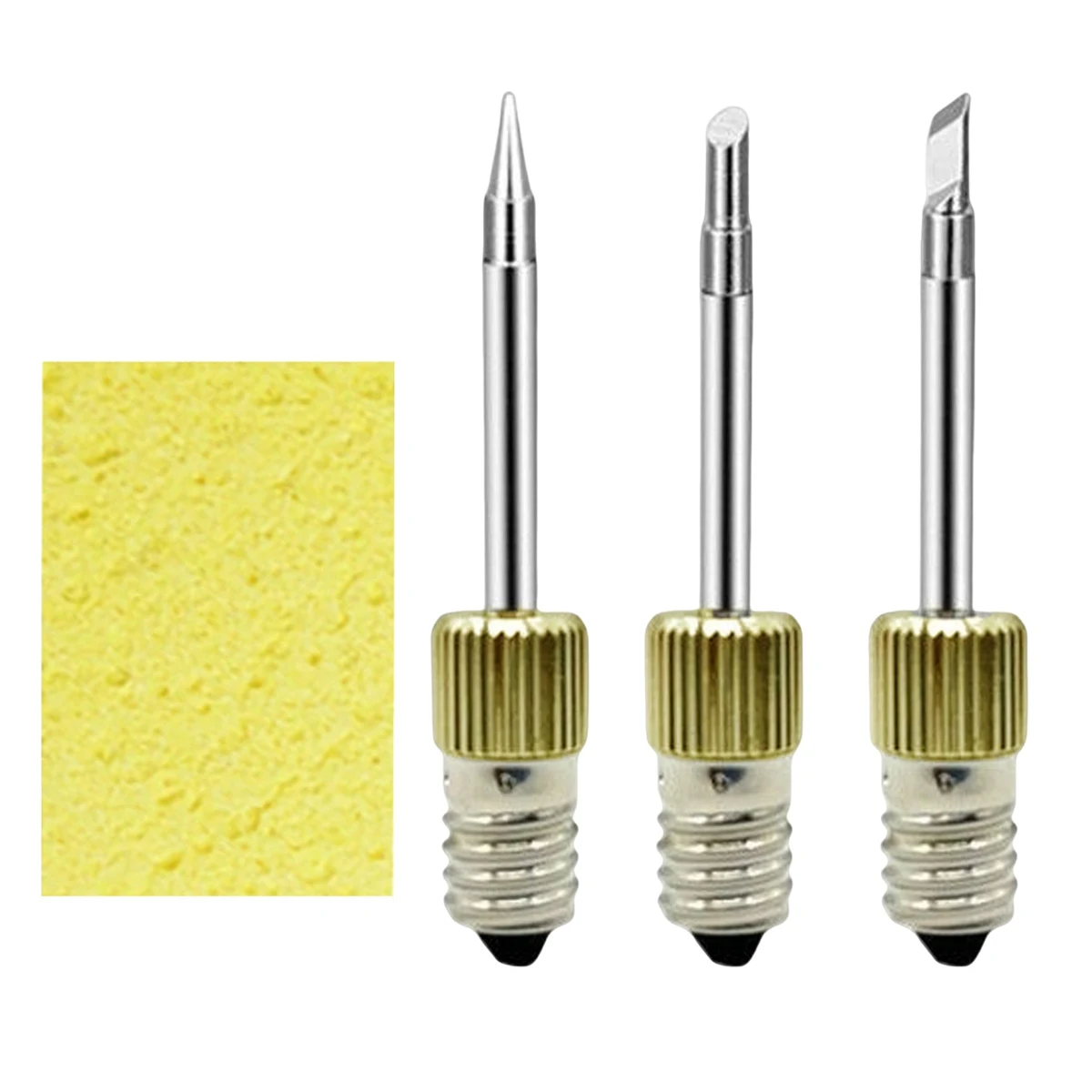 3PCS Welding Soldering Tips Threaded Soldering Head with Cleaning Sponge... - £44.46 GBP