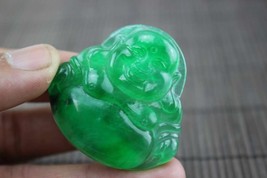 Certification of 100% natural emerald jade jadeite jade pendant - $29.99