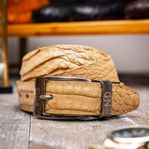 Riccardo Genuine Exotic Caiman Fuscus-belly Belt Orix image 4
