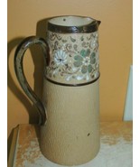 Royal Doulton Pitcher 8&quot; Slaters Patent creamer jug without lid brown tall - £15.92 GBP