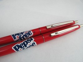 VINTAGE PEPSI FREE COLA PEN x2 1980&#39;s RARE! - £22.41 GBP