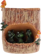 Tinksky Cute Green Frog Flower Succulent Pot Planter Office Desk Home Ga... - $44.97 CAD