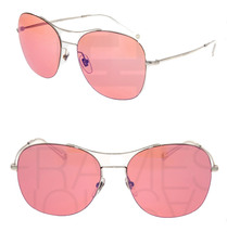 GUCCI TECHNO Round GG4253S Palladium Rose Pink Mirrored Sunglasses 4253 0501 - £177.46 GBP