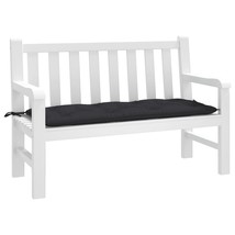  Garden Bench Cushion Black 47.2"x19.7"x2.8" Oxford Fabric - $2,167.16 MXN