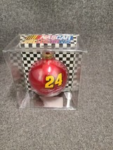 1998 Winner&#39;s Circle Jeff Gordon #24 Red Christmas Bulb Ornament NOS NASCAR - £6.80 GBP