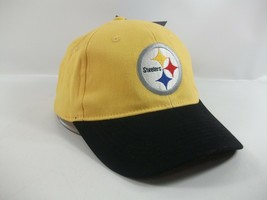 Pittsburgh Steelers Bud Light Hat Black Yellow Stretch Fit Baseball Cap w/ Tag - £11.25 GBP