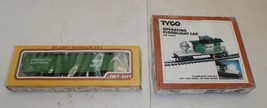 Lot Of 2 HO Burlington Northern Cars - Tyco Searchlight Caboose &amp; Boxcar - £16.44 GBP