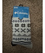 Columbia Youth Fleece Lined Crew Socks 2 pk Fits Youth Shoe Size 2-10 Gr... - $15.14 CAD
