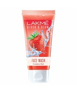 Lakme Blush &amp; Glow Strawberry Refreshing Gel Face Wash Skin Glow 100 g  - $8.59