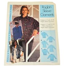 Vintage Sewing Pattern Raglan-Sleeve Garments Category 2 &amp; 4 Sizes 42-45... - $5.76