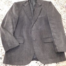 Alan Flusser Corduroy Sport Jacket 42R 42 regular Suit Coat Blazer Charcoal grey - £45.45 GBP