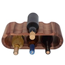 7Penn Wooden Countertop Wine Rack - 6 Bottle Horizontal Acacia Wood Wine... - $48.99