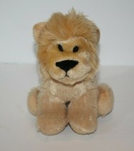 Just For You Lion Cub Beige 6&quot; Stuffed Animal Plush Soft Toy Black Nose Small - £8.46 GBP