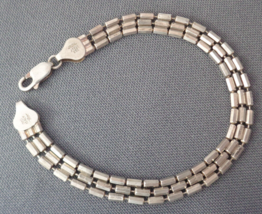 Vintage Milor Sterling Silver 3 Strand Bracelet 925 Italy 7&quot; - $29.99