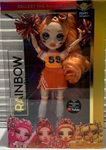 Rainbow High Cheer Poppy Rowan Orange Fashion Doll with Pom Poms Cheerleader NEW - £22.08 GBP