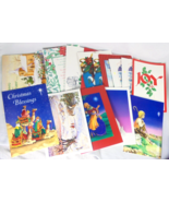 Vintage Hallmark Style 30 Count Christmas Holiday Cards with Envelopes R... - £11.55 GBP