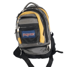 Jansport Airlift Backpack Hiking Pack Book Bag Multi Pockets Camp Yellow... - $42.97