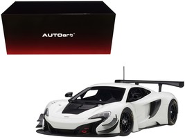 Mclaren 650S GT3 White with Black Accents 1/18 Model Car by Autoart - $3,976.86 MXN