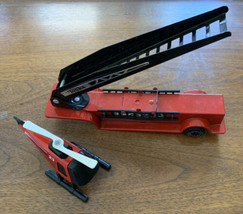 Tonka Pieces Hook & Ladder Trailer + Heliocopter From 1009 Fire Department Set  - $18.80