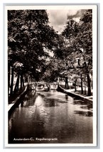 RPPC Reguliersgracht Canal Amsterdam Netherlands UNP Postcards F22 - $3.91