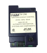 ICM Controls ICM296 Ignition Lockout Control Automatic Gas Ignition used... - $60.78