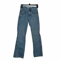 Wrangler Retro Kids Jeans Cotton Straight Classic Pockets Mid-Rise Denim Blue 12 - £11.82 GBP