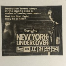 New York Undercover Print Ad Advertisement Michael DeLorenzo pa7 - £4.65 GBP