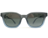 Maui Jim Sunglasses MJ 822-06M Shore Break Blue Gray Square Frames Black... - $233.53