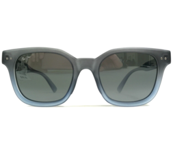 Maui Jim Sunglasses MJ 822-06M Shore Break Blue Gray Square Frames Black Lenses - $233.53
