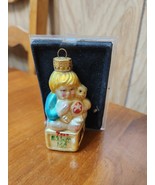 Vintage Baby&#39;s 1st Christmas 2002 Glass Tree Ornament - $16.50