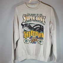 Superbowl 31 Mens Sweatshirt 2XL Light Gray Long Sleeve Vintage Santee - £11.82 GBP