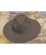 57 CM  Wide Brim Fedora Hat Black Felt Polyester  - €17,22 EUR 57 CM  Wide Brim Fedora Hat Black Felt Polyester  - €17,22 EUR