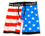 American Eagle Stars &amp; Stripes Aero Flex Trunk Underwear 9&quot; Inseam Men&#39;s... - $24.74